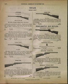 1933 AD Benjamin Air Rifle #300 #700 Crosman Pheumatic BB Gun
