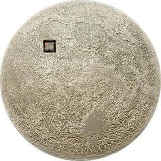 Cook 2009 Moon Meteorite 5 Dollars Silver Coin,Rare
