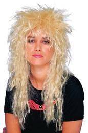 80s Hair Metal Rock Rocker Deluxe Blonde Slash Wig Costume Accessory