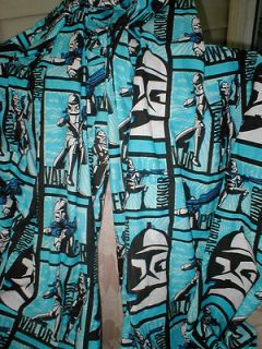   WARS THE CLONE WARS 2 PANEL WINDOW FULL LENGTH DRAPES CURTAINS FABRIC