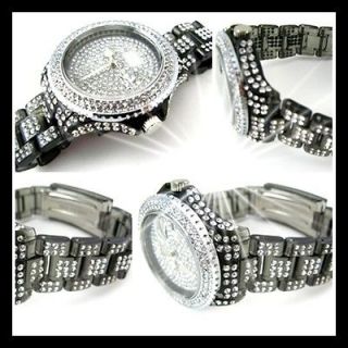 NEW Toy crystal date diamante watch free P & P BK