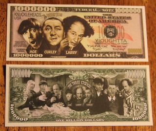 THE THREE STOOGES MOE,CURLEY,LAR​RY $ BILL NOVELTY