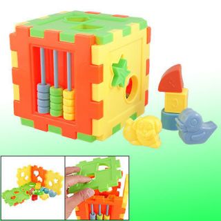 Kids Educational Plastic Shape Sorting Cube Sorter Puzzle Toy