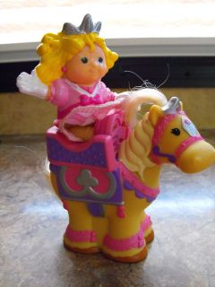 Fisher Price Little People Poseable Pink Castle Princess Sara With Her 