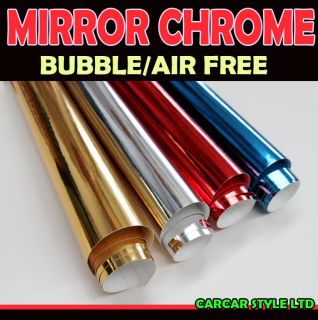 Mirror Chrome】ALL COLOUR【200mm x 100mm 】Vehicle Wrap Vinyl 