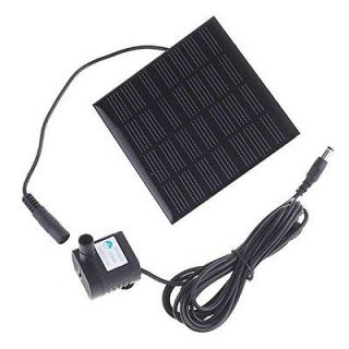 Solar Panel Power Submersible Fountain Pond Water Pump Delicate for 