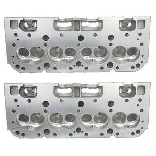 ALUMINUM CYLINDER HEADS CNC MACHINED SMALL BLOCK CHEVY 64CC CHAMBER