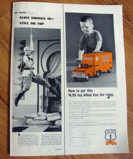 1965 Allied Van Lines Ad Allied Toy Van for $3.95