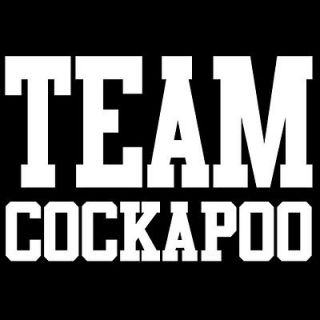 TEAM COCKAPOO T SHIRT cute puppy dog owners gift, new