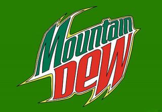 Mountain Dew Logo Drink Bumper Sticker 5 x 4