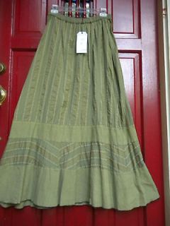 Cynthia Ashby L NWT wasabi A line Gypsy skirt Artsy FABULOUS top avail 
