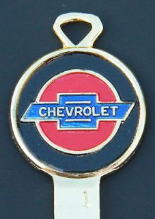 Chevrolet Vintage Yellow Gold Crest Key Blank