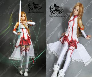 Handmade custom Sword Art Online Asuna Yuuki UPSCALE cosplay costume 
