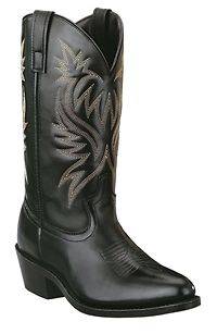 Laredo Mens Western Cowboy Leather Boots Black 4210 Size 7 13