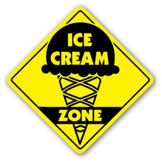 ICE CREAM ZONE Sign shop scooper parlor signs restaurant dairy 