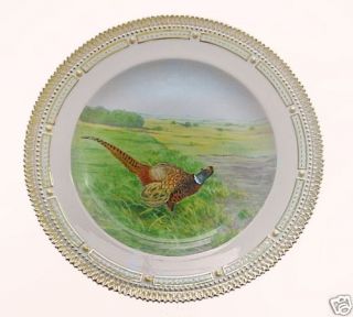 Royal Copenhagen Flora Danica Bird Plate  Pheasant