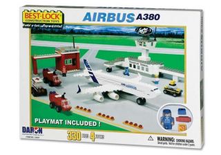 DARON BEST LOCK AIRBUS A380 AIRPORT PLAY SET MINT 33021