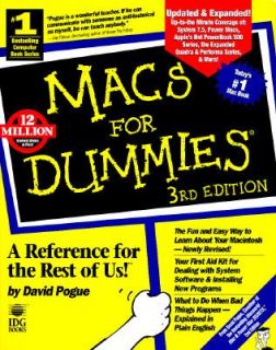 Macs for Dummies by David Pogue (1995, P
