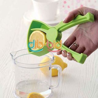 Hand Press Crank Tongs Lemon Citrus Fruit Juice Squeezer Extractor 