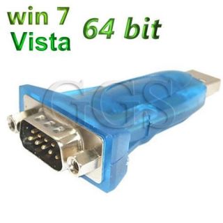 USB 2.0 to Serial RS232 DB9 9 Pin Serial Port Adapter Windows 7 32 64 