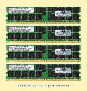 Server RAM 8GB 4x 2GB HP 405476 051 PC2 5300P ECC REG DDR2 667 PC5300 