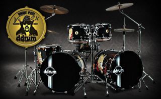 Ddrum Reflex Vinnie Paul 6 Piece Drum Kit Set Alder