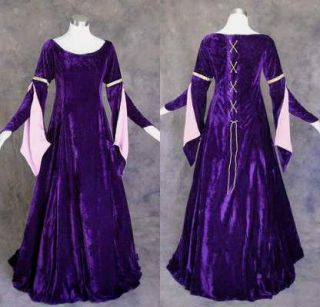 Medieval Renaissance Gown Dress Costume LOTR Wedding M