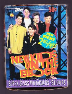 1990 Topps NEW KIDS ON THE BLOCK 2nd Series Box of Unopened Packs