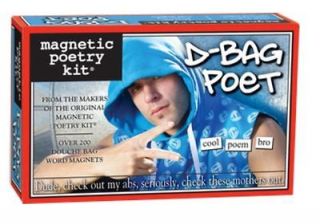 Bag Poet Magnetic Poetry Themed Magnets Kit, Refrigerator Magnets 