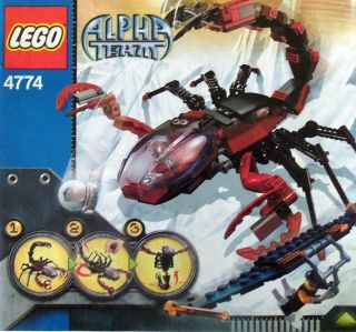 LEGO ALPHA TEAM #4774 *INSTRUCTIONS ONLY* Alpha Team Scorpion Orb 
