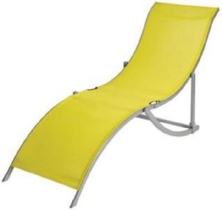 NEW SEALED SUNNY DAYS PATIO LOUNGER MELLOW YELLOW 76Lx21 5/8Wx29 1/8 