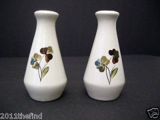 Denby Salt & Pepper Shaker Set   Shamrock Pattern