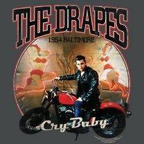 NEW Adult Licensed CRY BABY/JOHNN​Y DEPP THE DRAPES Musical Movie T 