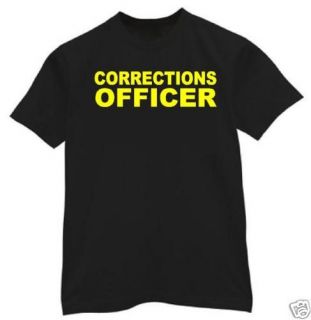 shirt M 3XL CORRECTIONS OFFICER jail police dept