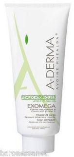 Derma Exomega Emolient Cream with Oat Milk & Omega 200ml skin 
