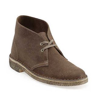 Clarks Womens Desert Trek Casual Lace Up Shoes Ankle Boots Sand Suede 