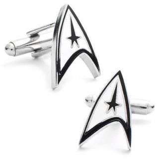 Authentic Star Trek Delta Shield Cufflinks ST SHD SL Licensed Cuff 