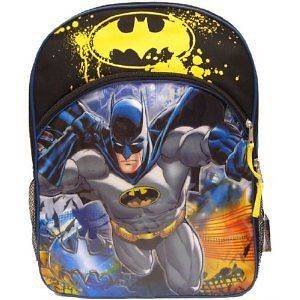 Batman Large Navy Kids School Backpack 16 Boys