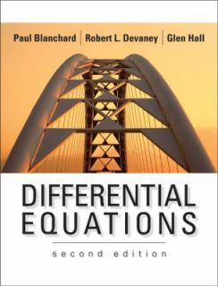 Differential Equations by Robert L. Devaney, Glen R. Hall and Paul 