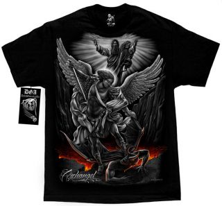   The Archangel Angel God vs The Devil DGA David Gonzales T Shirt M 4XL
