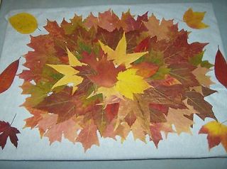 150) FALL LEAVES  WEDDINGS/ DECORATIONS/CRAFTS/ real/pressed/ dried 