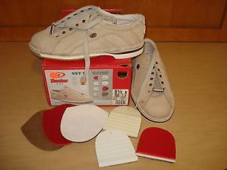 Womens Ladies Dexter Left Handed Bowling Shoes SST 5 Leather Tan Size 