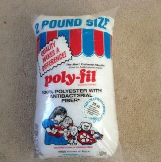 32 Ounces (2 Lbs) Poly Fil Polyester Fiberfill 100% pure