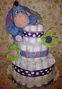 Diaper Cake 3 Tier Eore ( Girl ) Free Personalization available