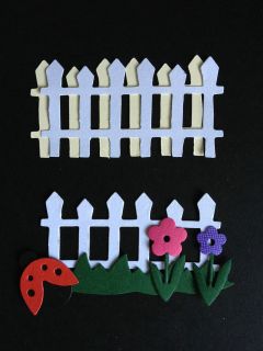 20 GORGEOUS PICKET FENCES DIE CUTS FOR CARDS/TOPPERS