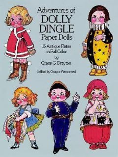 The Adventures of Dolly Dingle Paper Dolls 16 Antique Plates in Full 