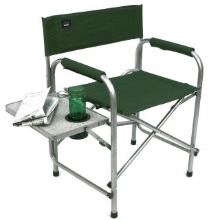 Directors Chair With Table   Indoor/Outdoor Folding Chair with Carry 