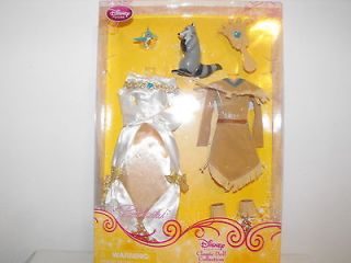 Disney Barbie Princess Pocahontas 6 pc Outfit Wedding Dress Fits 12 