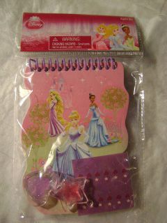 DISNEY PRINCESS SET  DIE CUT NOTEBOOK,WITH NAIL STICKERS,2 LIP GLOSS 