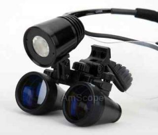   Lab Portable LED Head Light with 4.0x 420mm Working Distance Loupe